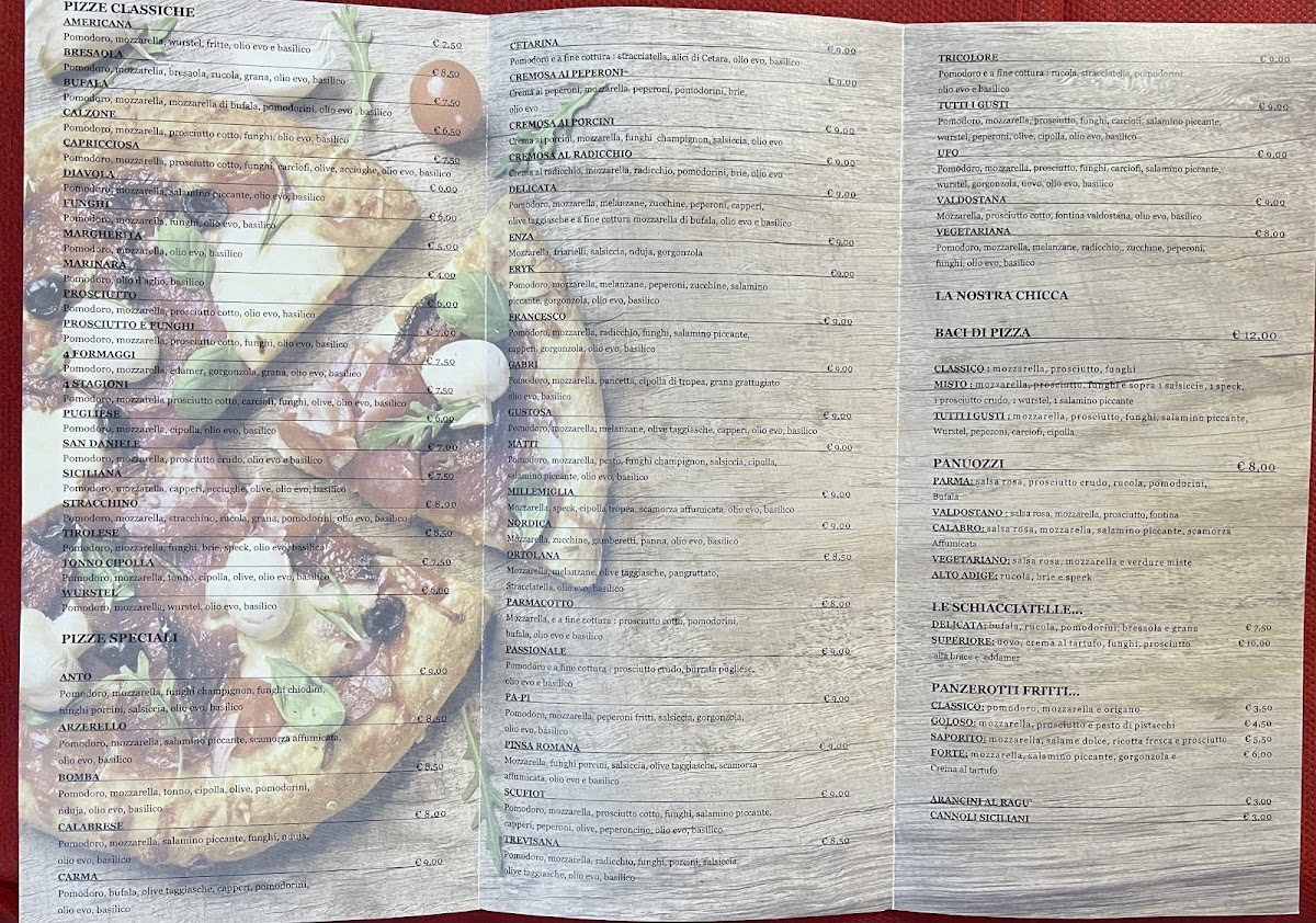 Menu Pizzeria Ristorante Scufiot M&c Sottomarina-9